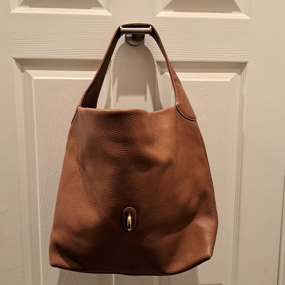 Dooney & Bourke Lucca Leather Logo Lock Hobo - Picture 12 of 15